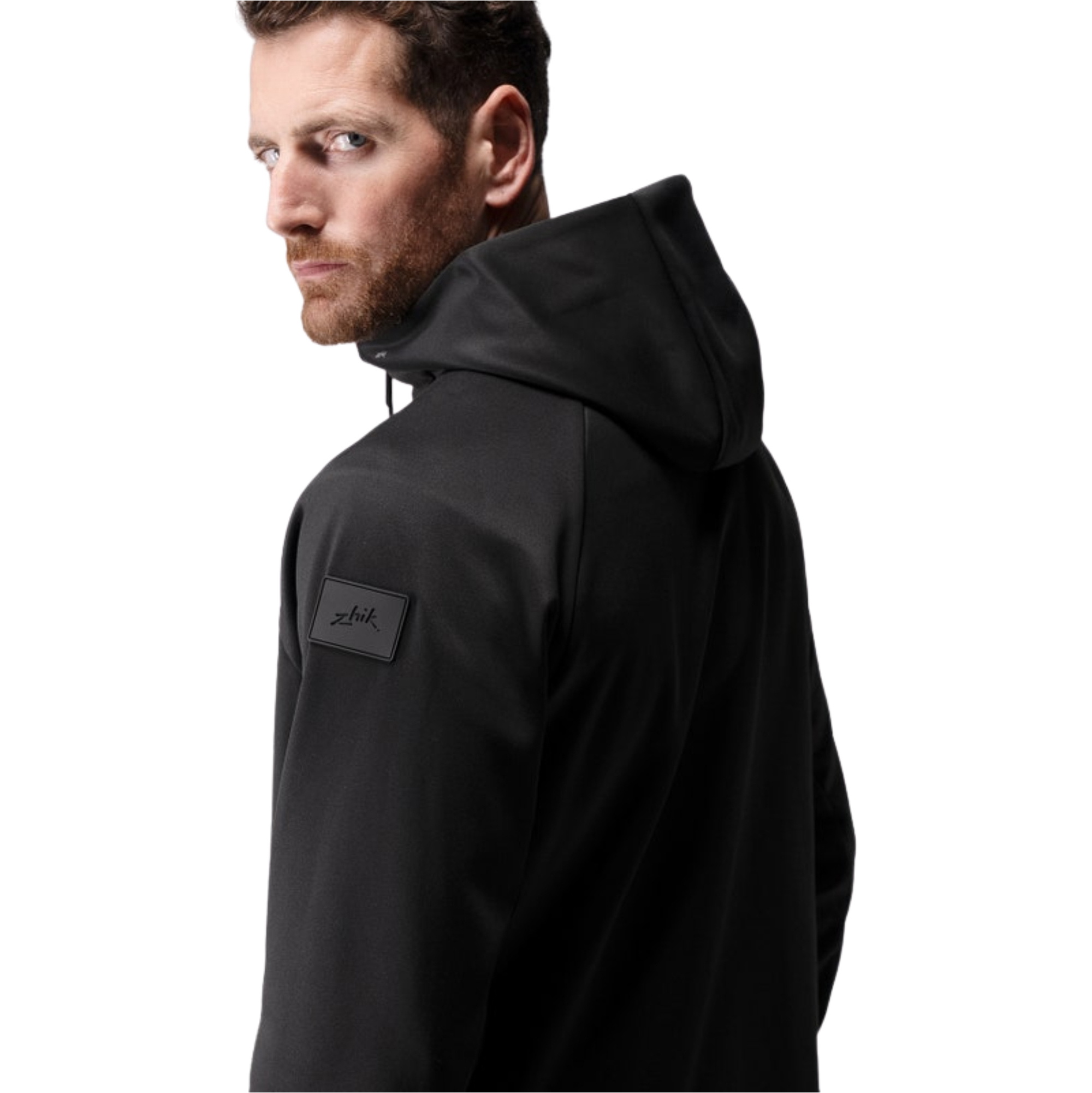 2026 Zhik Mens Thermo Tech Fleece Hooded Jacket HDI-0055-M-BLK - Black